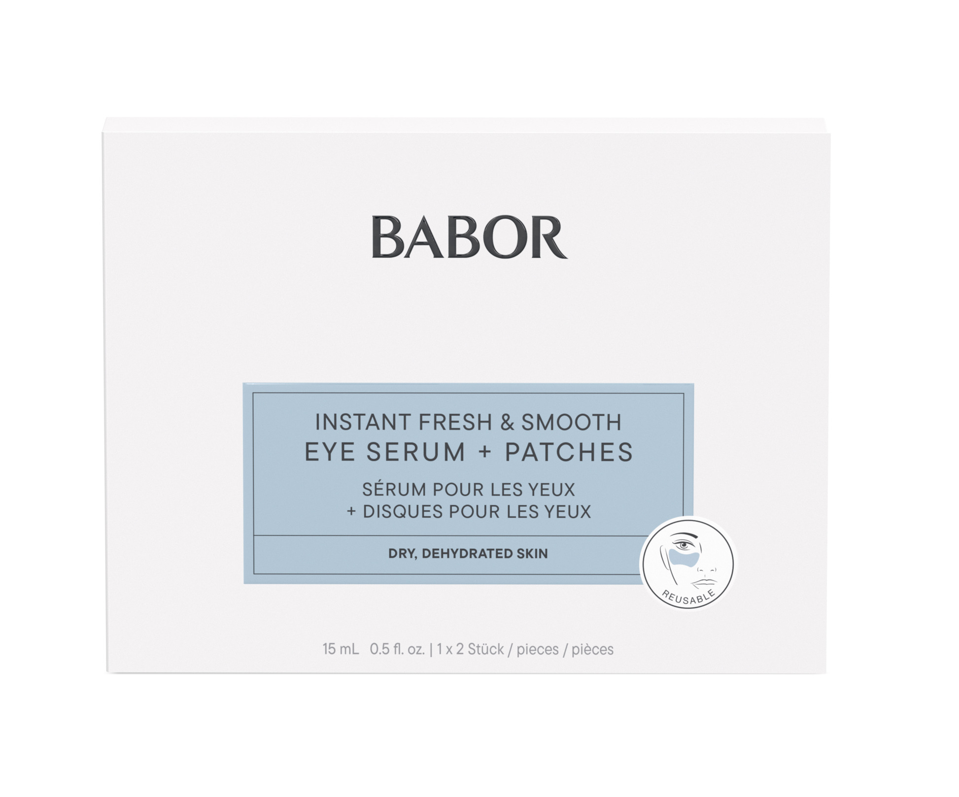 BABOR Instant Fresh & Smooth Eye Serum+Patches