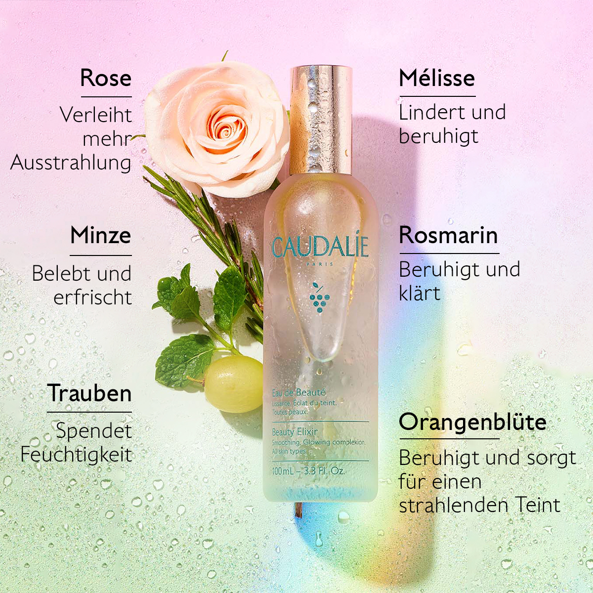 CAUDALIE Eau de beaute Gesichtswasser Sprühfl.