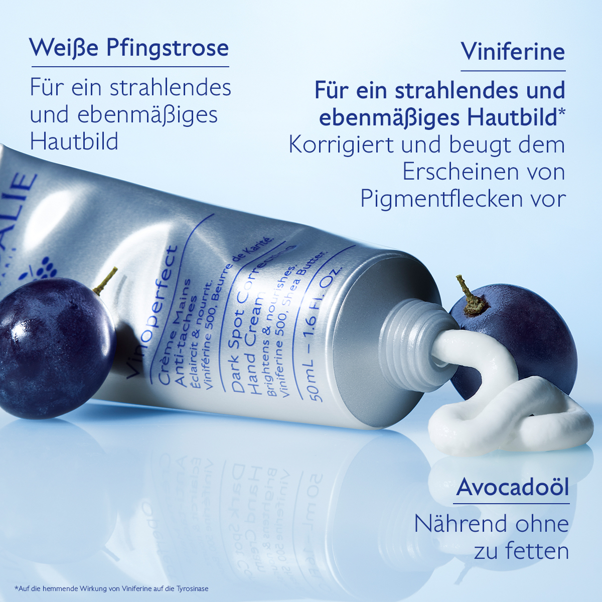CAUDALIE Vinoperfect Handcreme geg.Pigmentstörung.
